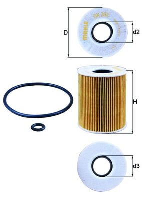 Mahle (OX 203 D) оливний фільтр